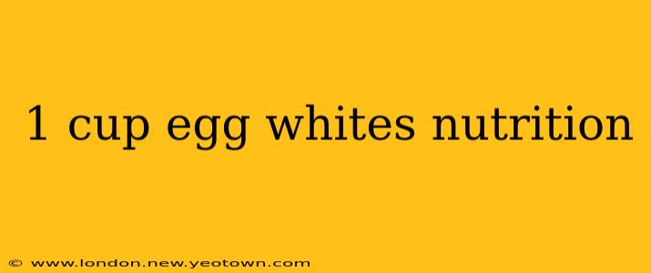1 cup egg whites nutrition