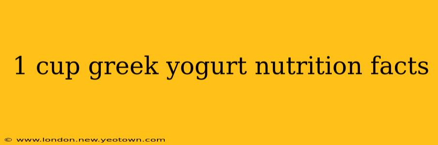 1 cup greek yogurt nutrition facts