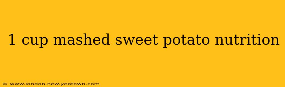 1 cup mashed sweet potato nutrition