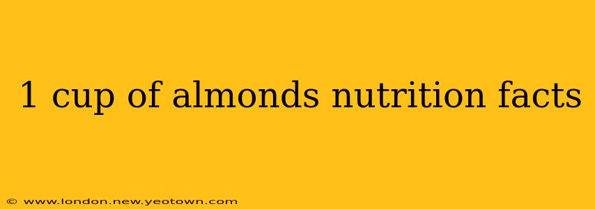 1 cup of almonds nutrition facts