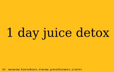 1 day juice detox