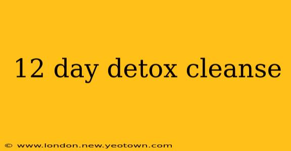 12 day detox cleanse