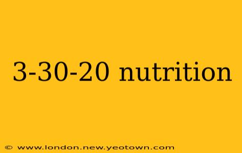 3-30-20 nutrition