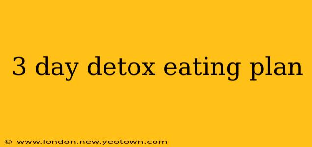 3 day detox eating plan