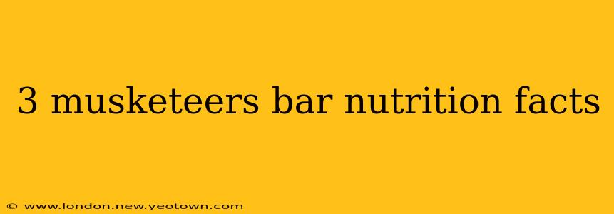 3 musketeers bar nutrition facts