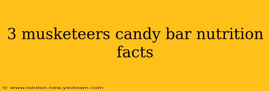 3 musketeers candy bar nutrition facts