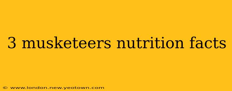 3 musketeers nutrition facts