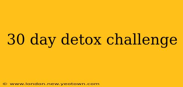 30 day detox challenge