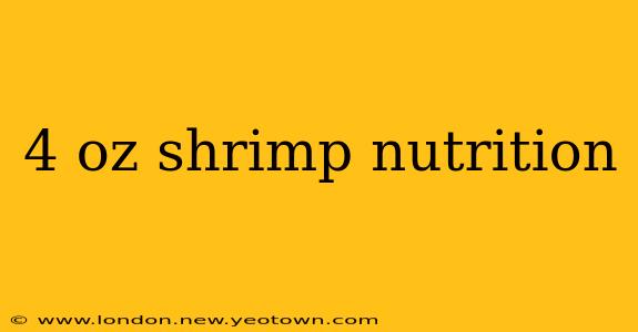 4 oz shrimp nutrition