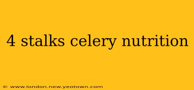 4 stalks celery nutrition