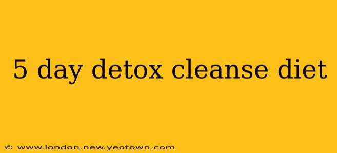 5 day detox cleanse diet