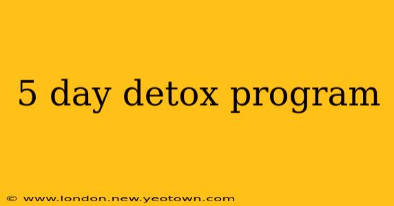 5 day detox program