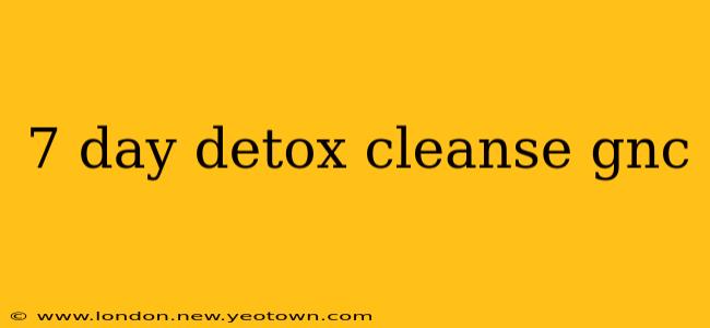 7 day detox cleanse gnc