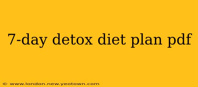 7-day detox diet plan pdf