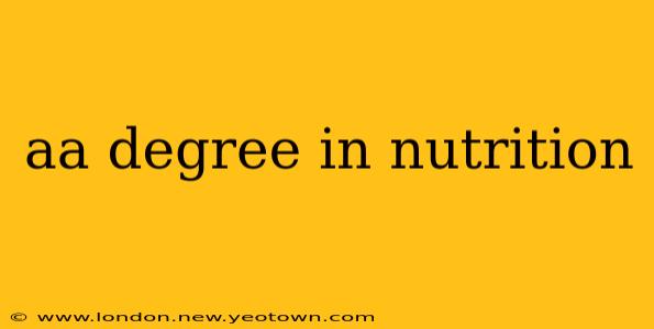 aa degree in nutrition