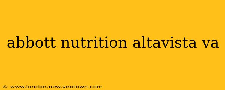 abbott nutrition altavista va