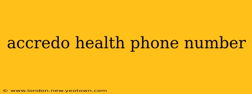 accredo health phone number