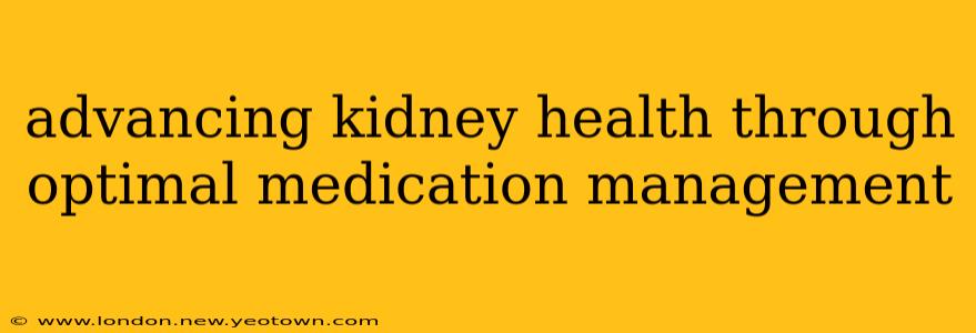 advancing kidney health through optimal medication management