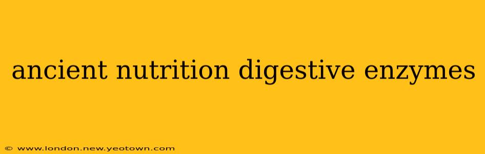 ancient nutrition digestive enzymes
