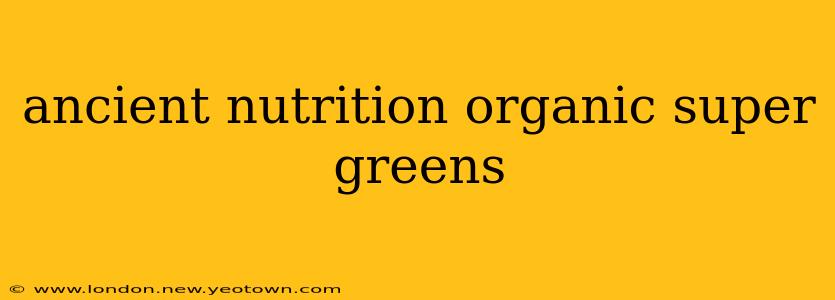 ancient nutrition organic super greens