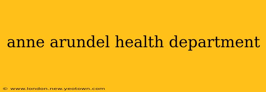 anne arundel health department