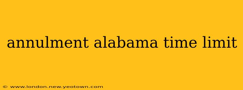 annulment alabama time limit