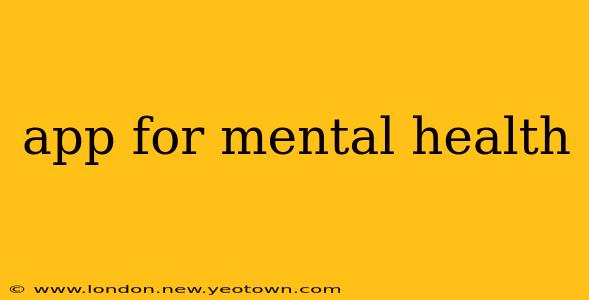 app for mental health