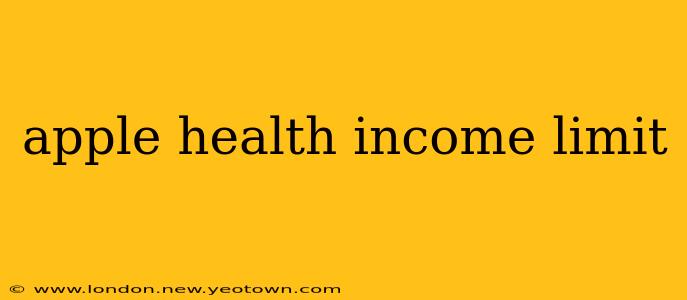 apple health income limit