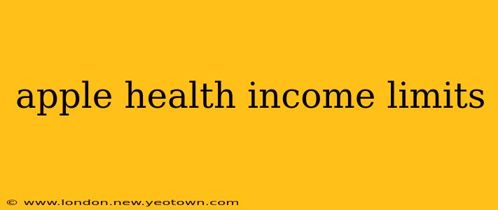 apple health income limits