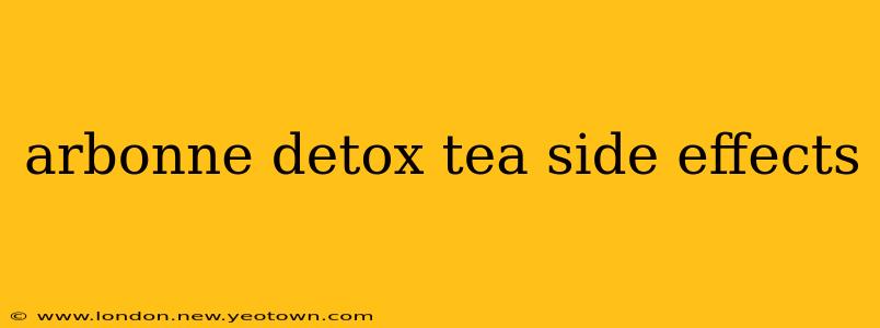 arbonne detox tea side effects