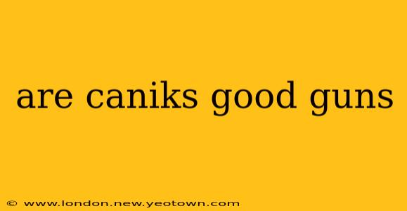 are caniks good guns