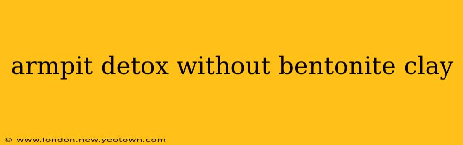 armpit detox without bentonite clay