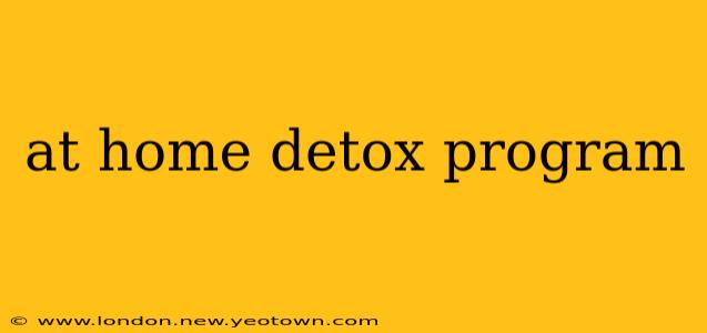 at home detox program