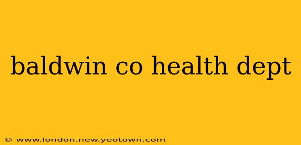 baldwin co health dept