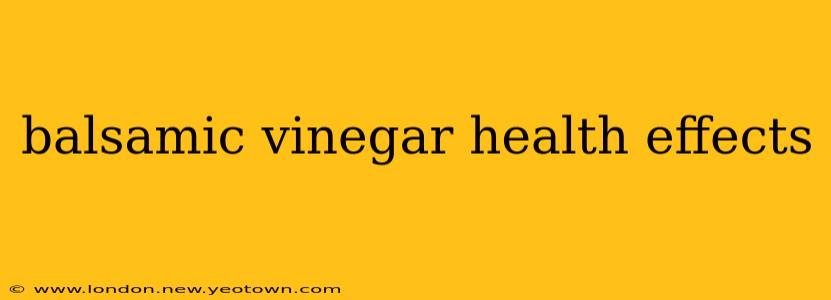 balsamic vinegar health effects