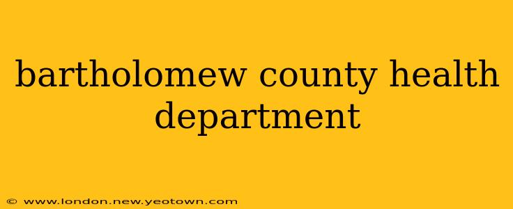 bartholomew county health department