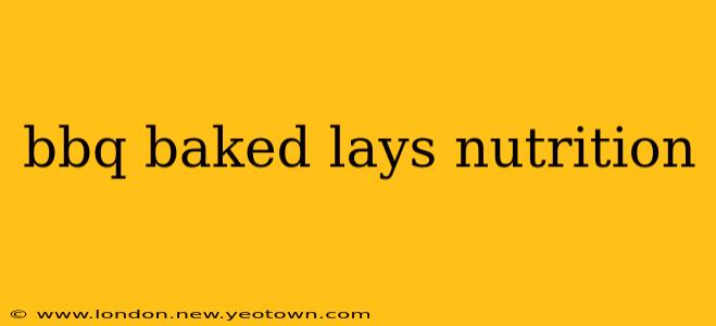 bbq baked lays nutrition