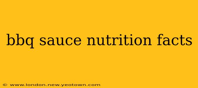 bbq sauce nutrition facts