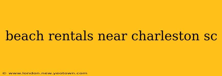 beach rentals near charleston sc