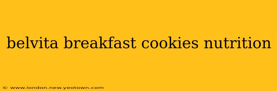 belvita breakfast cookies nutrition