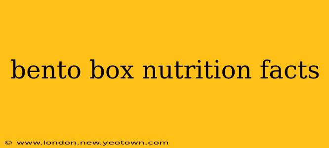 bento box nutrition facts