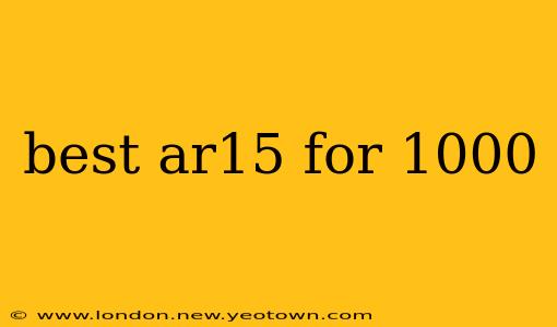 best ar15 for 1000