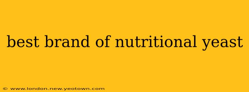 best brand of nutritional yeast