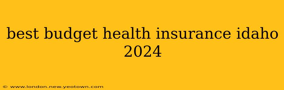 best budget health insurance idaho 2024