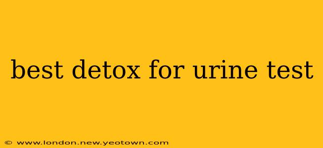 best detox for urine test