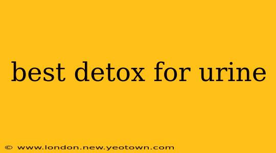 best detox for urine