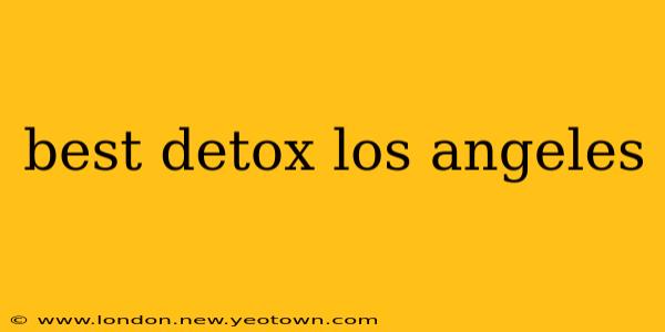 best detox los angeles