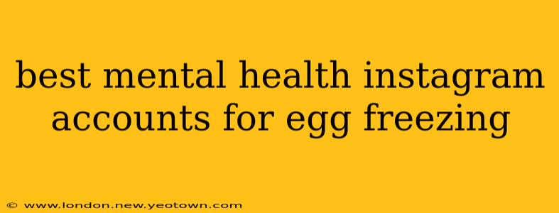 best mental health instagram accounts for egg freezing