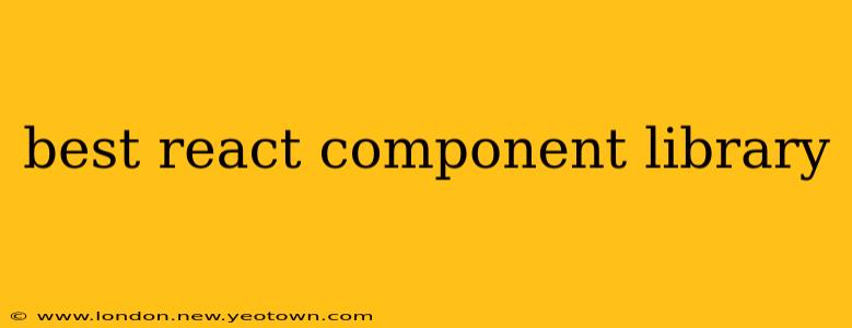 best react component library