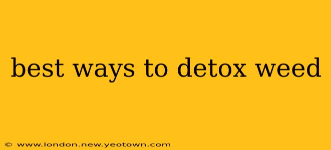 best ways to detox weed